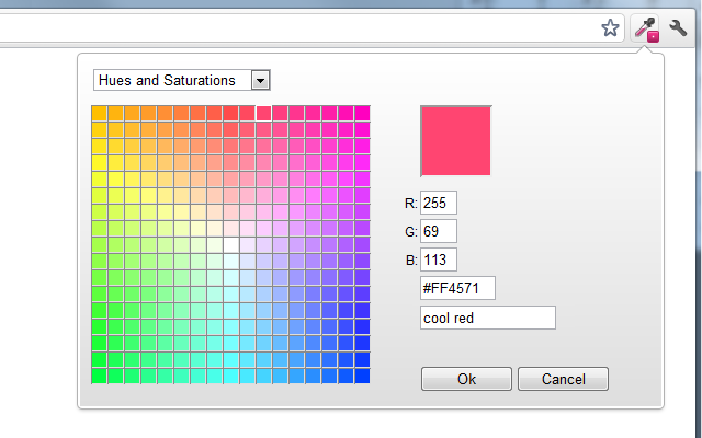 ColorZilla - Chrome软件截图