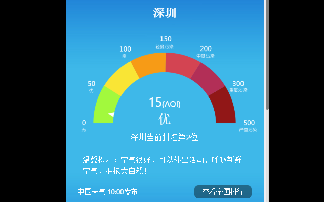 China Weather 中国天气预报软件截图