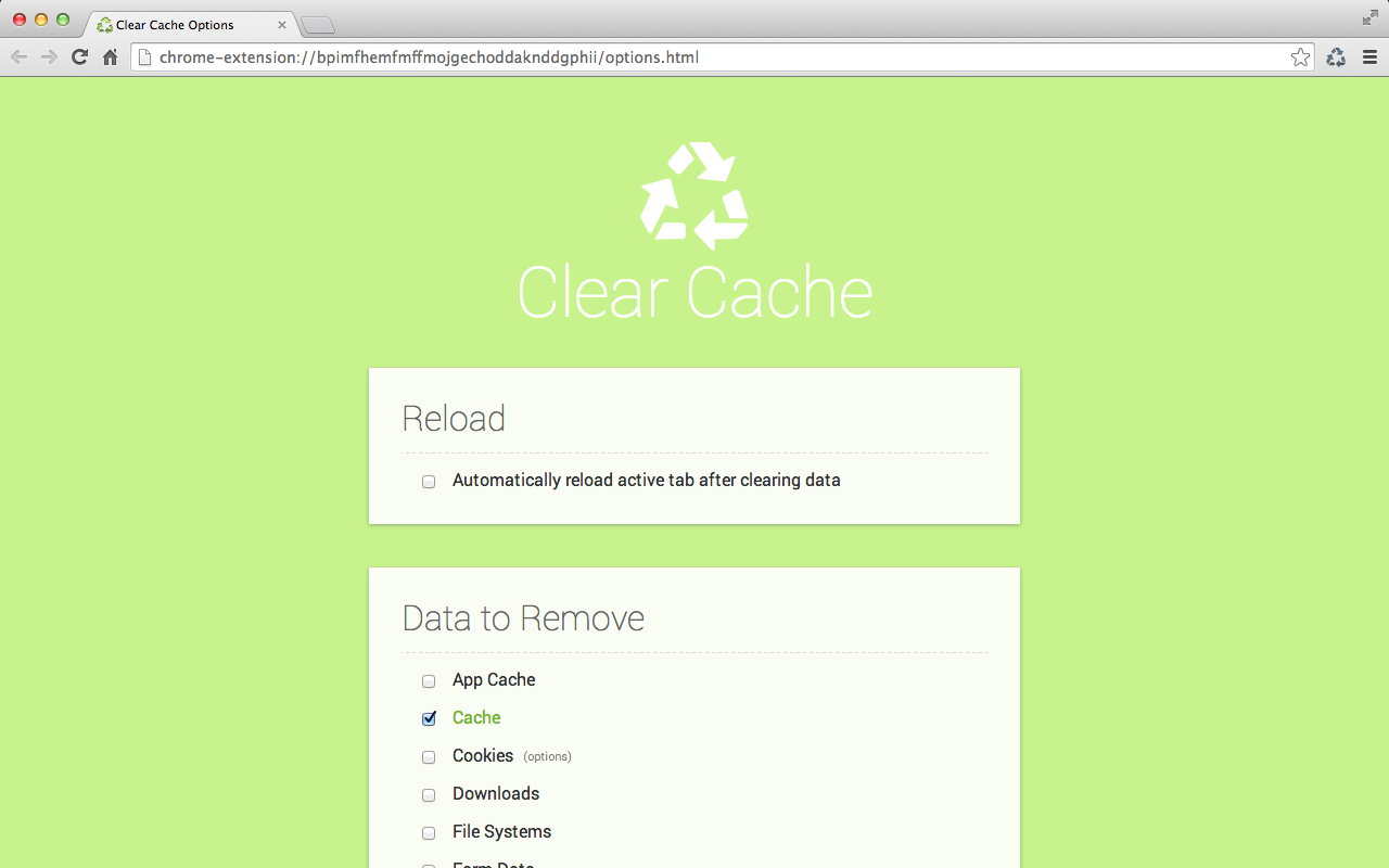 Clear Cache 清理缓存软件截图