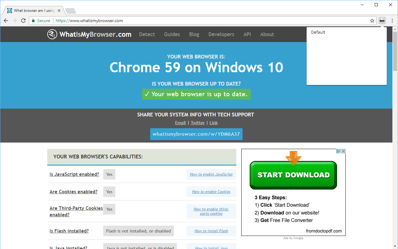 User-Agent Switcher for Chrome软件截图