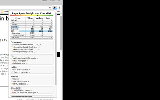 PageSpeed Insight and CheckList软件截图