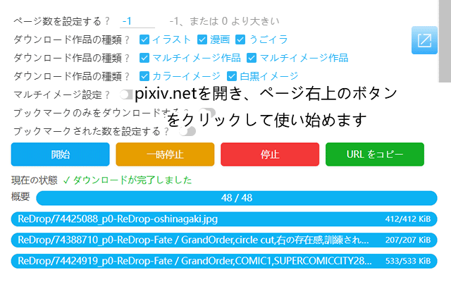 Powerful Pixiv Downloader软件截图