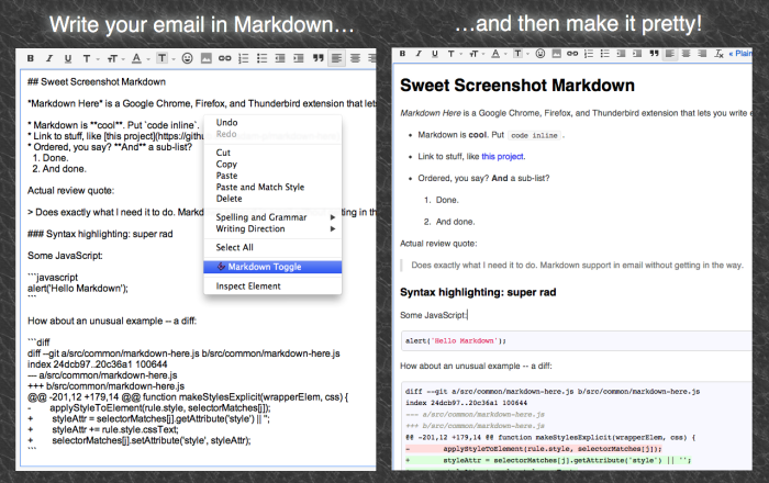 Markdown Here软件截图