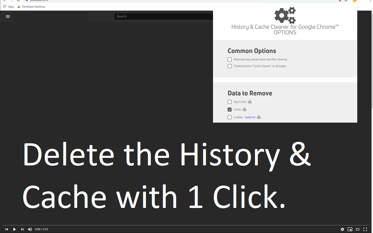 Chrome 历史记录和缓存清理软件截图