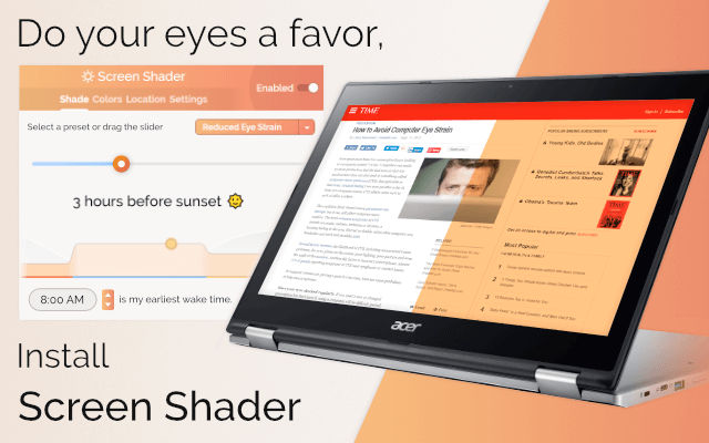 Screen Shader 防蓝光暖色护眼软件截图
