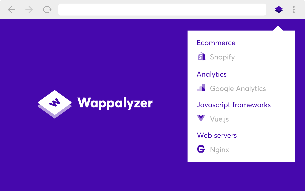 Wappalyzer - Technology profiler插件