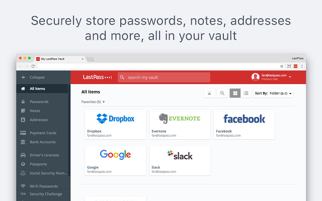 LastPass_密码保管神器软件截图