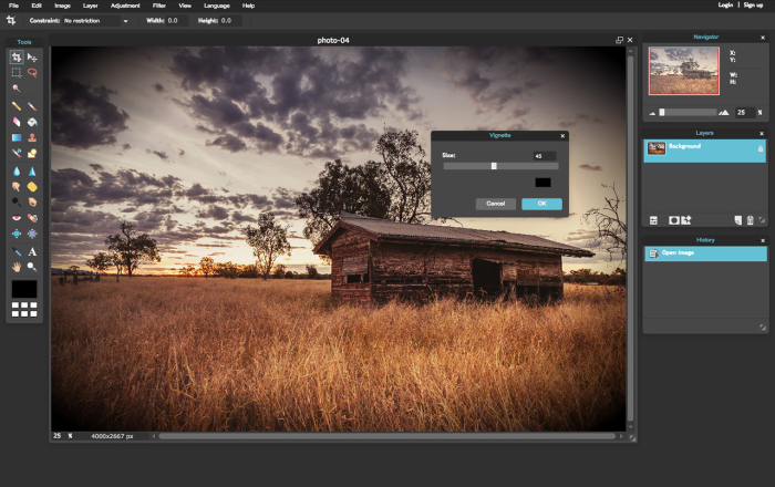 Pixlr Editor 图片编辑器软件截图
