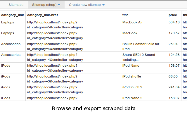 网页爬虫 Web Scraper软件截图