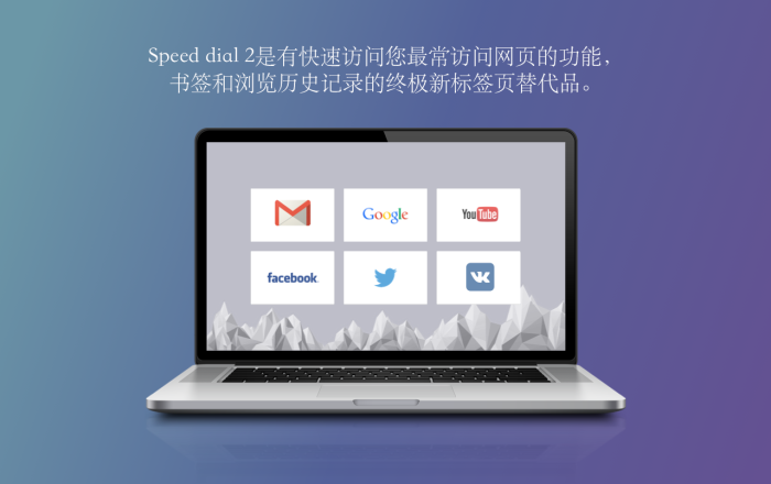 Speed dial 2 新标签软件截图