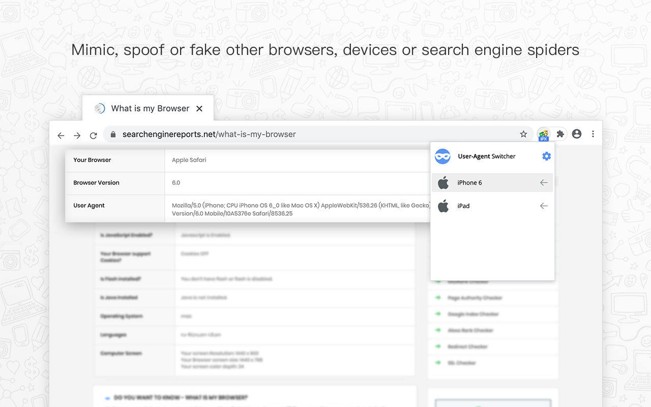 User-Agent Switcher软件截图