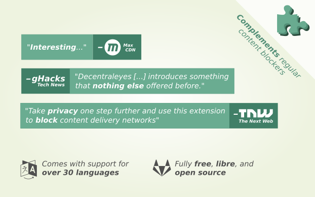 Decentraleyes软件截图