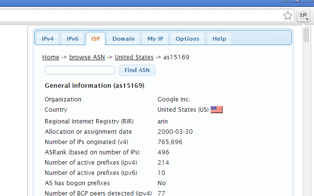 IP Address and Domain Information软件截图