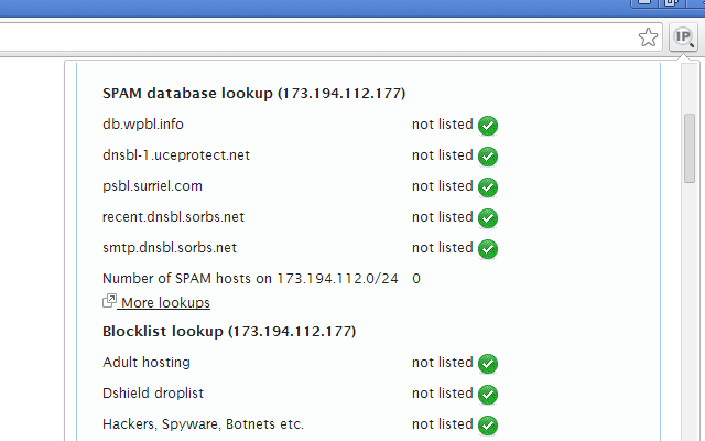 IP Address and Domain Information软件截图
