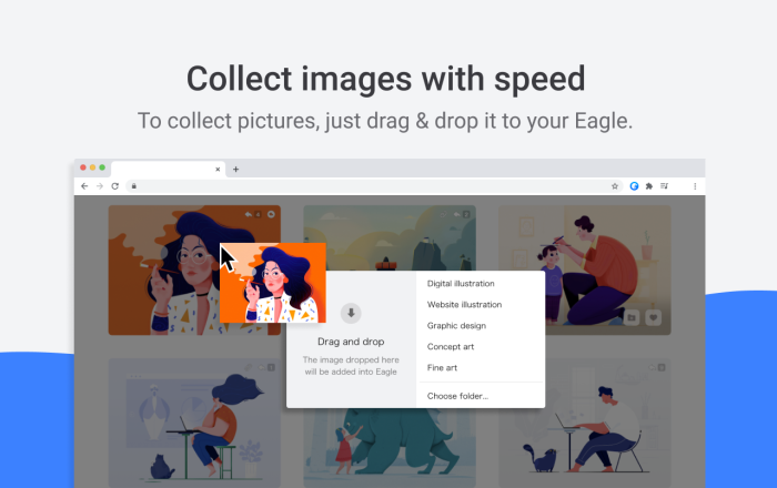 Eagle - 图片灵感收藏工具软件截图
