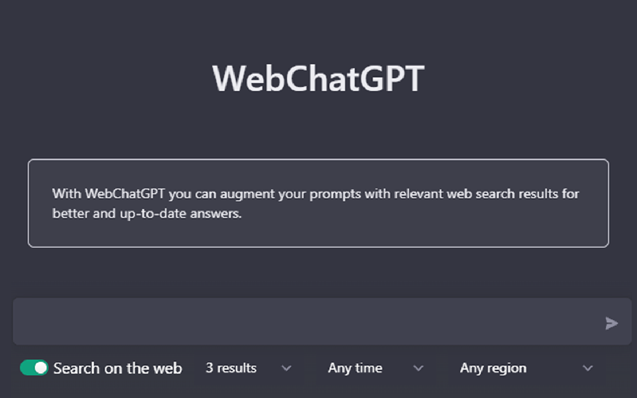 WebChatGPT-可联网插件