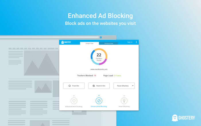 Ghostery – 隐私广告拦截工具软件截图
