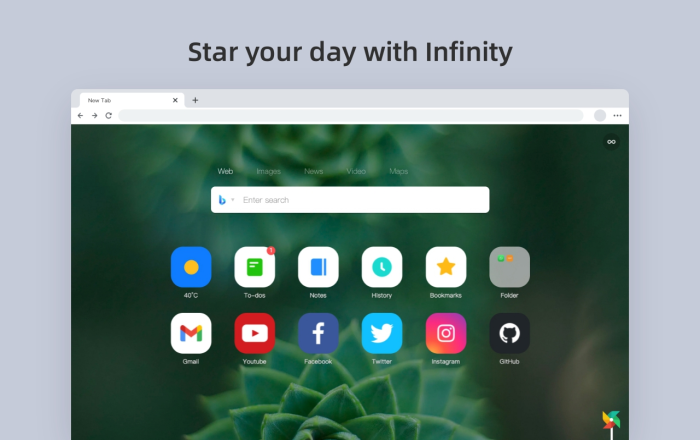 Infinity 新标签页 (Pro)软件截图