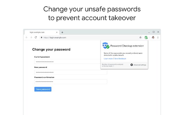密码安全检查扩展程序软件截图