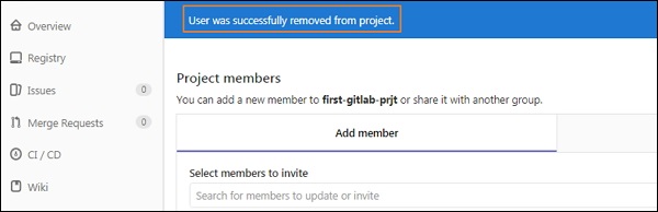 GitLab 删除用户