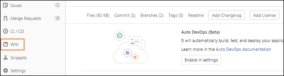 GitLab 维基页面