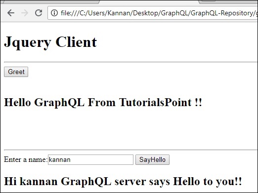 jQuery 集成的浏览器输出