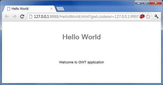 GWT 应用程序结果2