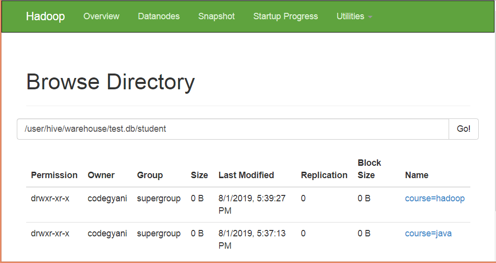 在Hive中进行分区