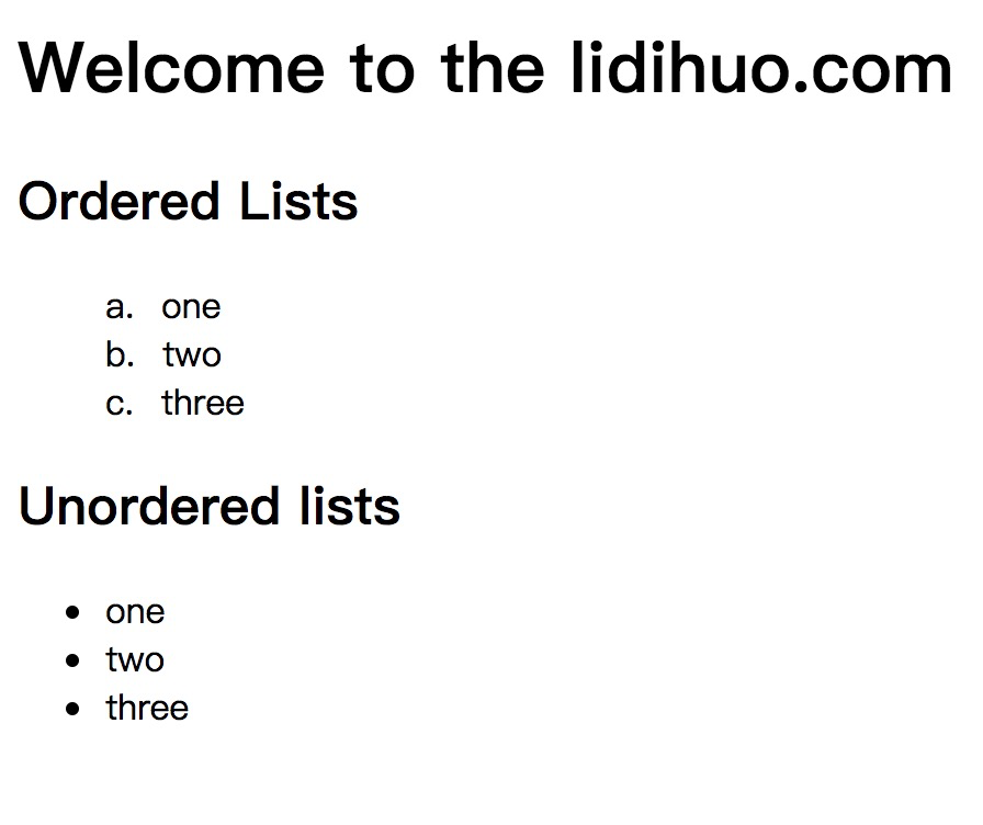 CSS list-style