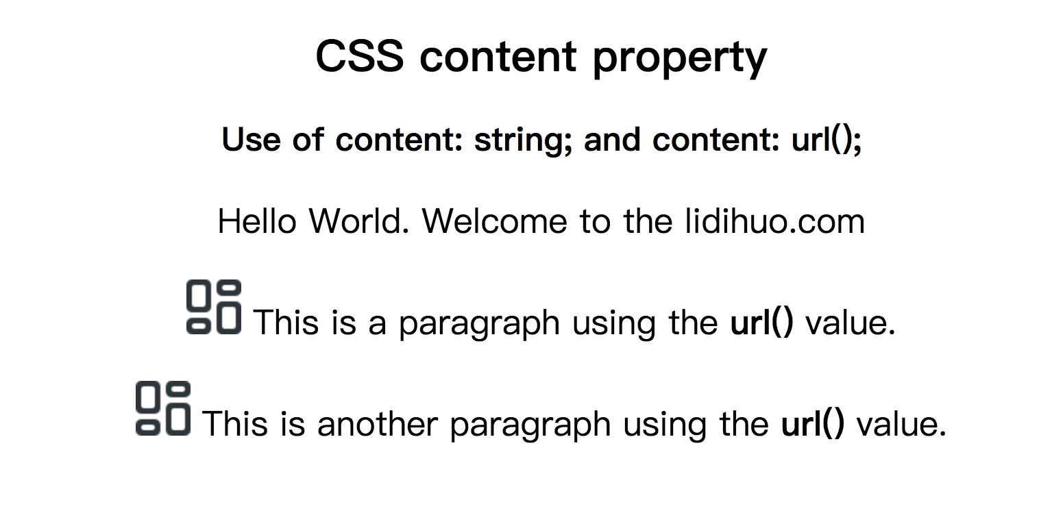 CSS内容属性