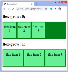  CSS flex-grow属性