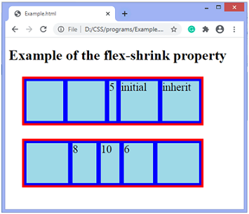  CSS flex-shrink属性