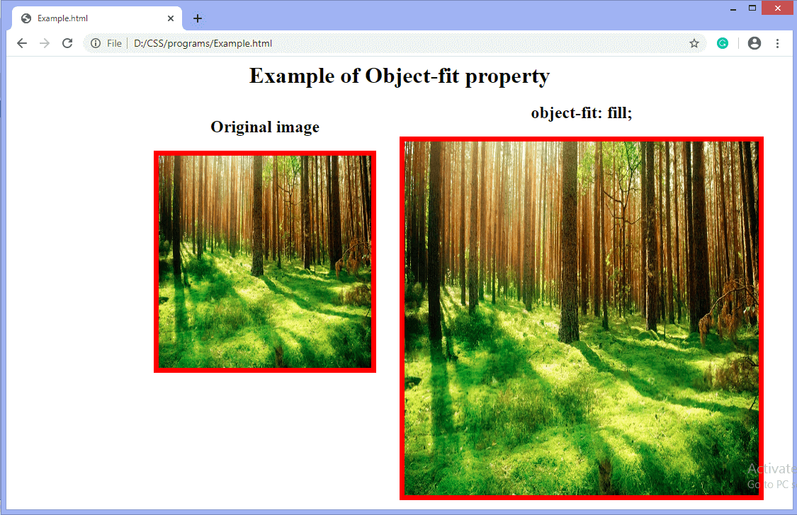  CSS object-fit属性
