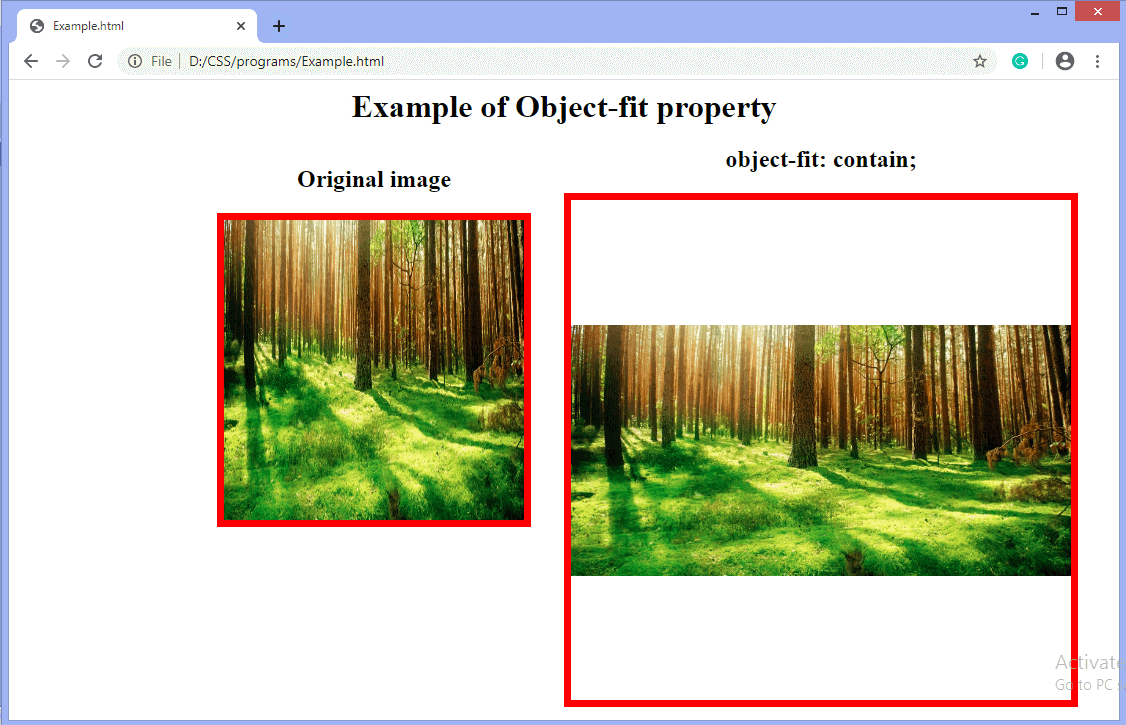  CSS object-fit属性