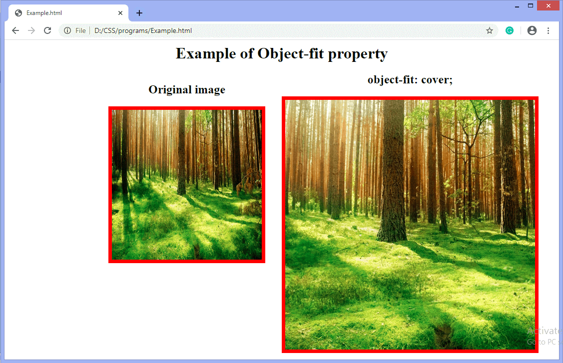  CSS object-fit属性