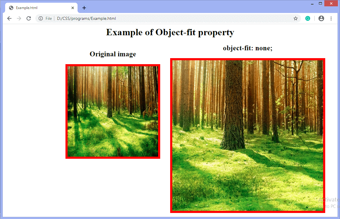  CSS object-fit属性