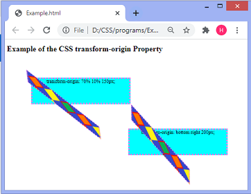  CSS transform-origin属性