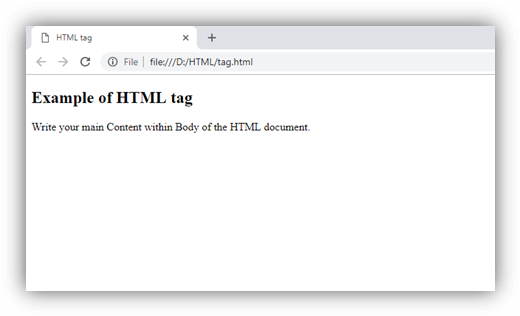  HTML html标签