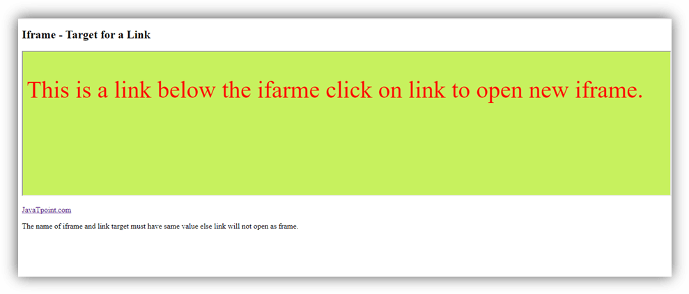  HTML iframes