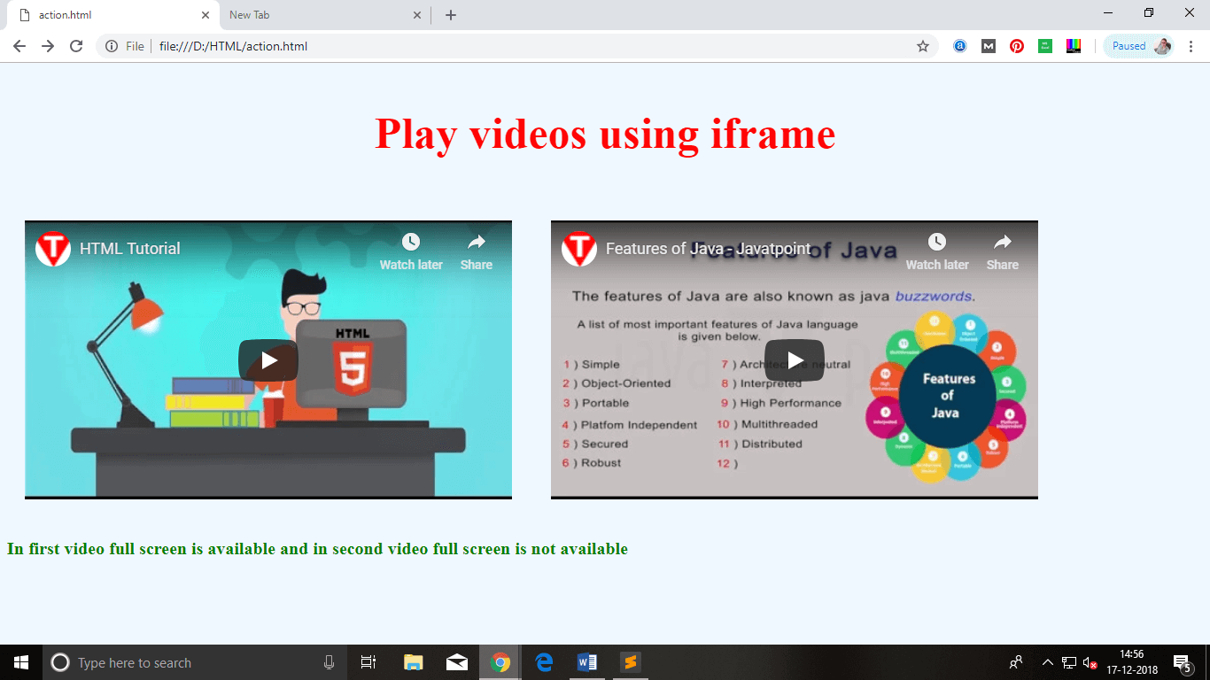  HTML iframes