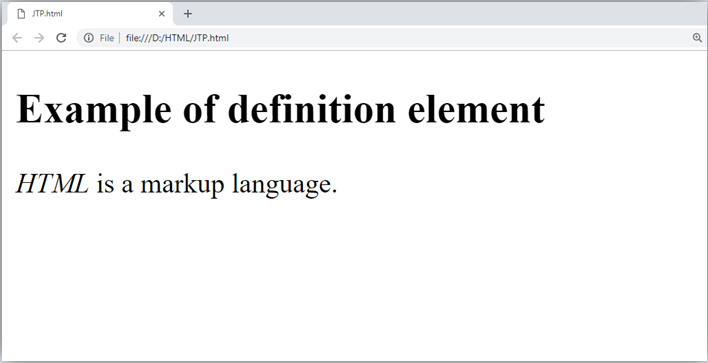  HTML短语dfn标签