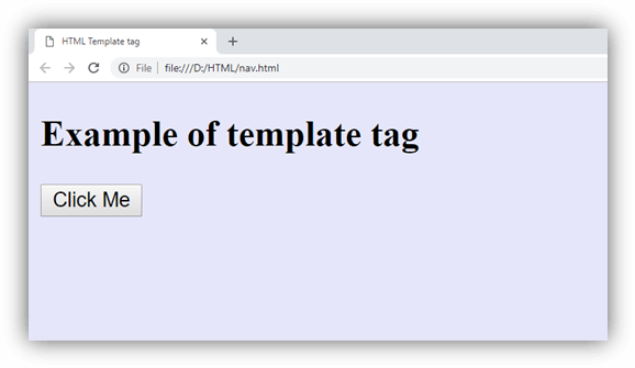  HTML模板标签