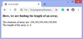 JavaScript array.length属性