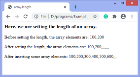 JavaScript array.length属性