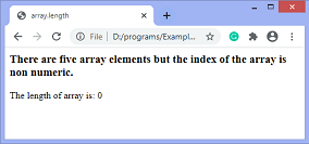 JavaScript array.length属性