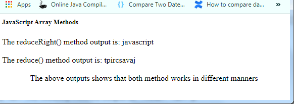  JavaScript数组reduceRight()方法