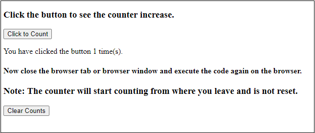  JavaScript localStorage