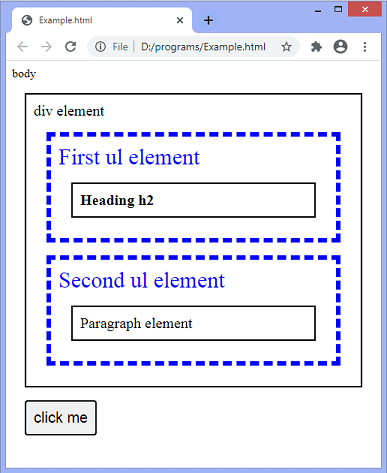 jQuery children()method