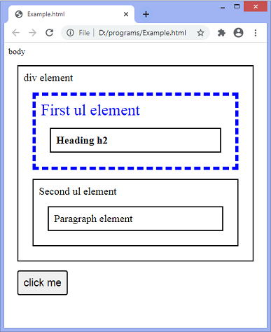 jQuery children()方法