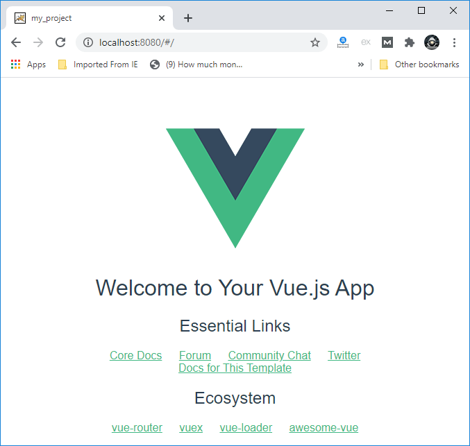 
                Vue.js安装 